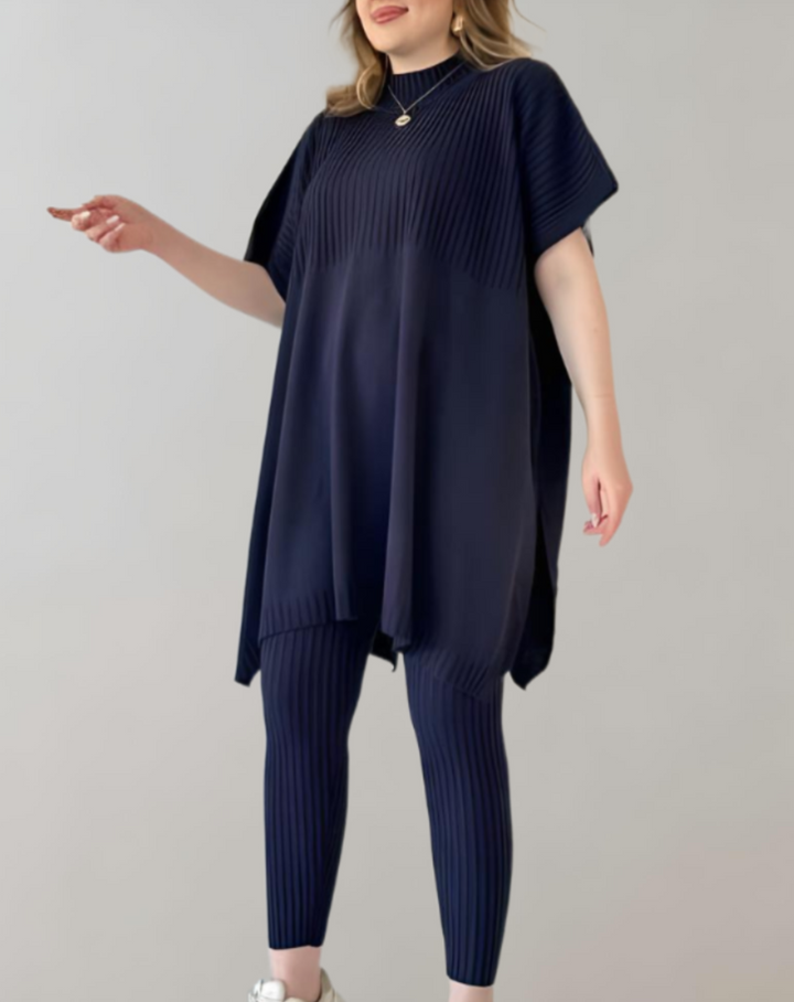 Lucía | Zweiteiliges Strickset mit Oversized-Top und Leggings