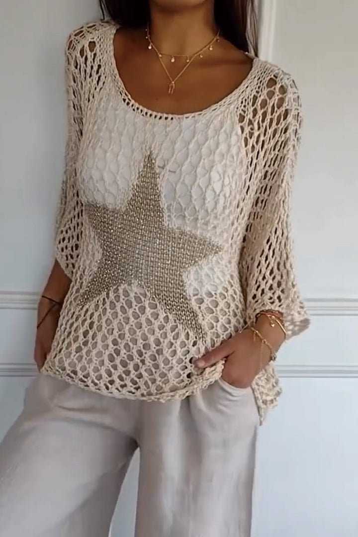 Larissa | Eleganter Strickpulli mit Stern